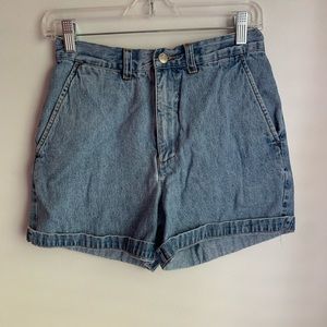 Thrifted denim shorts